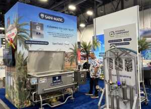 Sani Matic at Pack Expo 2025-2 Sani Matic custom booth design at Pack Expo