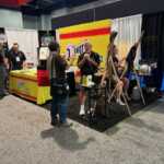 Trade show booth exhibit at SEMA 2025 for Matthews Paint 1 Shot PPG