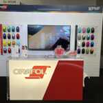 Trade show booth exhibit at SEMA 2025 for Orafol and KPMF