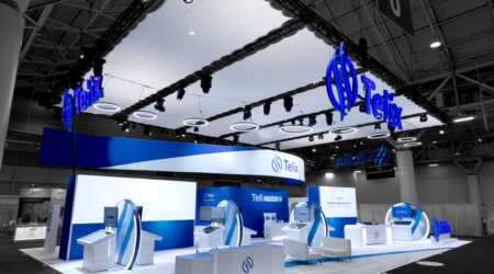 Trade show booth exhibit at SNMMI 2025 for Telix