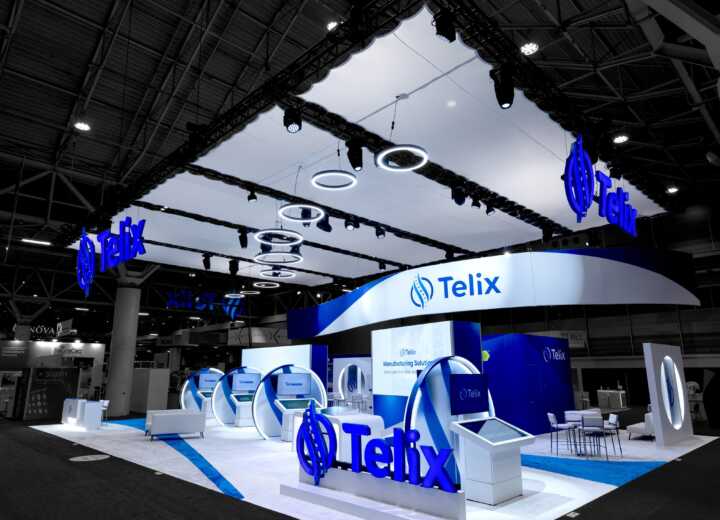 Trade show booth exhibit at SNMMI 2025 for Telix