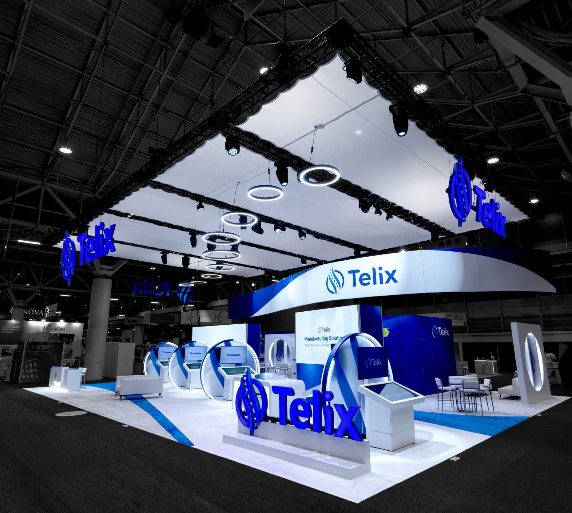 Trade show booth exhibit at SNMMI 2025 for Telix