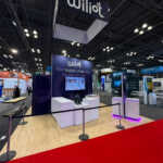 Custom island trade show exhibit for Wiliot at NRF 2026