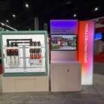 Custom island trade show exhibit for ABB at Distributech 2026