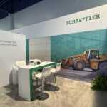 Custom booth graphics and displays for Schaeffler