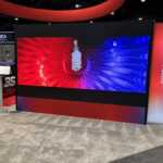 Custom exhibit island trade show booth for ABB at IEEE 2026