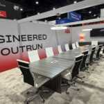 Custom exhibit island trade show booth for ABB at IEEE 2026