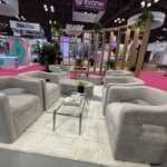 Trade show lounge seating area for Lubrizol