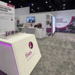 Custom split island booth for Fives Pietro at IMTS 2026