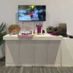 Custom split island booth for Fives Pietro at IMTS 2026