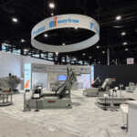 Split island custom booth for Mayfran at IMTS 2026