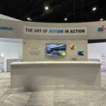 Split island custom booth for Mayfran at IMTS 2026