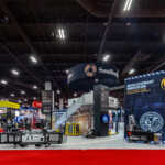 Custom double deck two story multi level exhibit for Southwire at NECA 2026