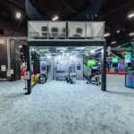 Custom double deck two story multi level exhibit for Southwire at NECA 2026