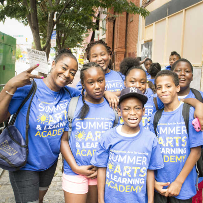 Young Audiences Summer Arts Academy group photo