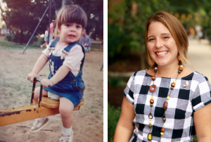 Ana Zandarin as a young person and as an adult