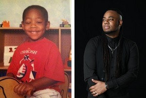 Anthony Avery as a young person and as an adult