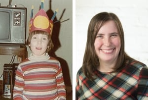 Cathleen Horan as a young person and as an adult