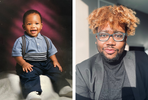 Charles D Butler as a young person and as an adult