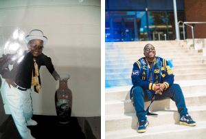 Jabril Morris as a child and adult.
