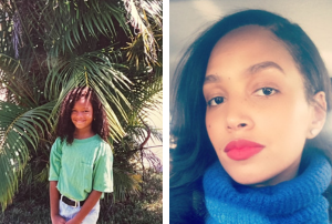 Karina Forde as a child and an adult