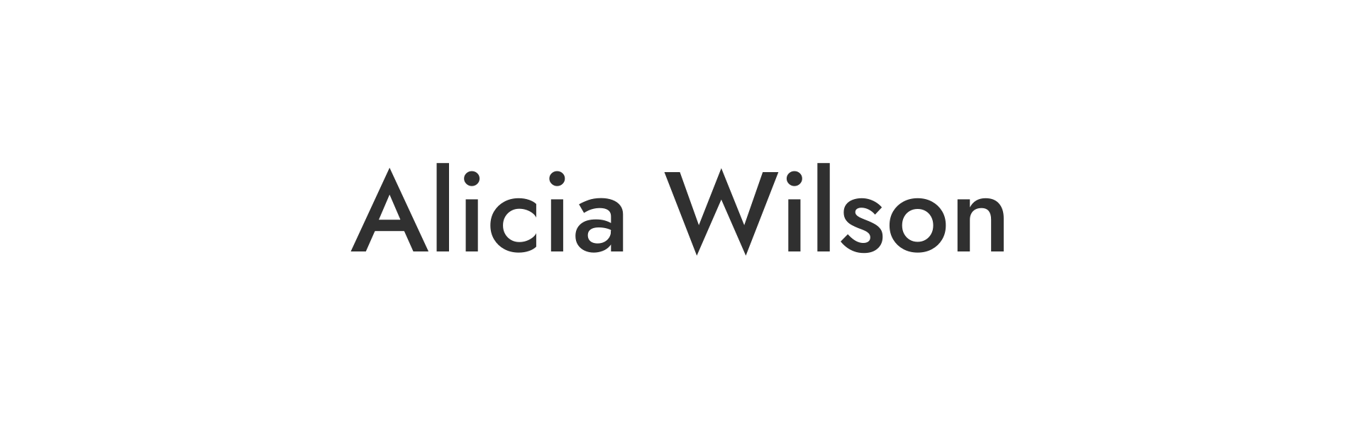 Alicia Wilson