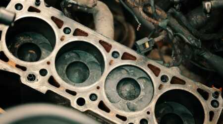 Rusty engine block rust removal