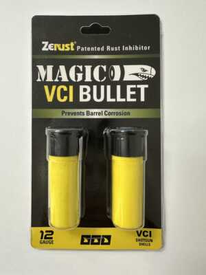 Zerust Magic VCI Bullet rust prevention bullet 20 gauge front of package