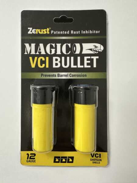 Zerust Magic VCI Bullet rust prevention bullet 20 gauge front of package