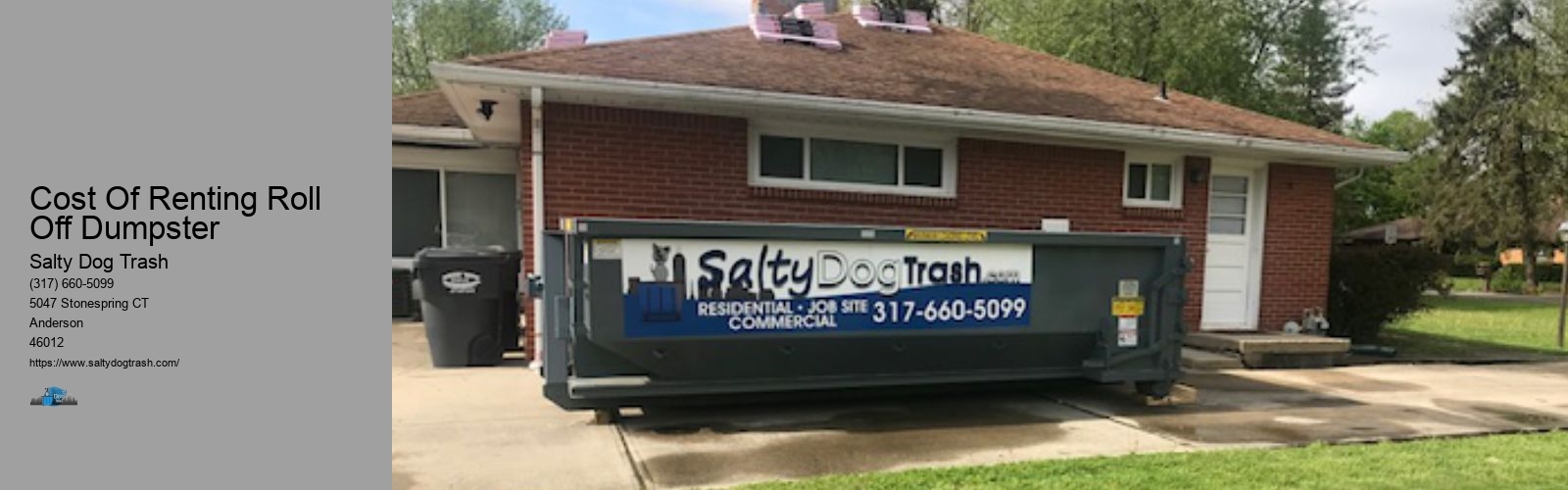 Cost Of Renting Roll Off Dumpster