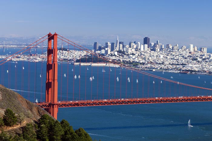 San Francisco, CA | Ranks highest of top 10 for both wind and rain