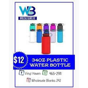 34oz Plastic Water Bottle - $12