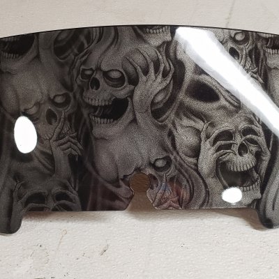 4.5" 1996-2013, No Evil, Dark Charcoal Silver, GLOSS
