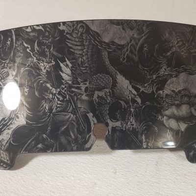 4.5", 1996-2013, Skull Riders, Dark Charcoal Silver, GLOSS