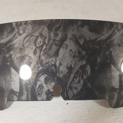 4.5" 1996-2013 Jesus, Dark Charcoal Silver, GLOSS