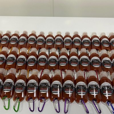 gluten free, vegan mushroom cajun ketchup 50ml keyring