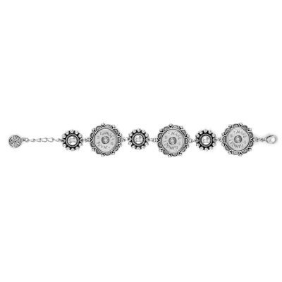 Ginger Snaps Six Flower 3-Snap Bracelet