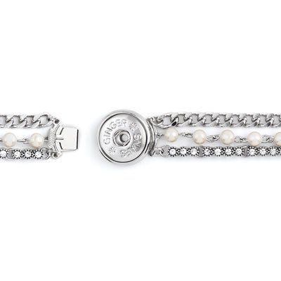 Ginger Snaps Clasp Snap Holder Pearl Bracelet