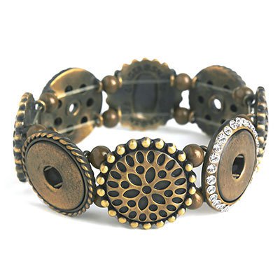 Ginger Snaps 4-Snap AB Stretch Bracelet