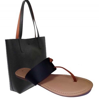 MATCH & GO COMBO - BLACK w/TAN