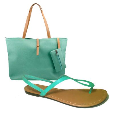 MATCH & GO COMBO - MINT SANDALS