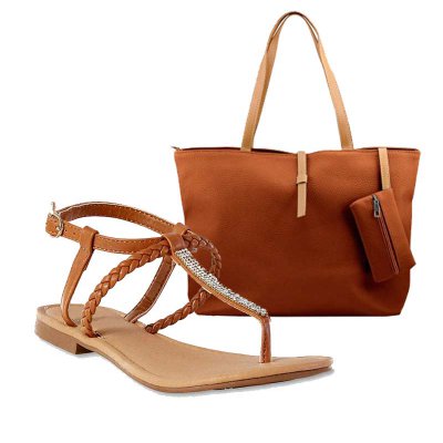 MATCH & GO COMBO - TAN SANDALS