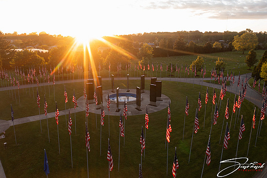 Ave of 444 Flags