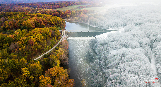 Shenango Dam Fall Winter