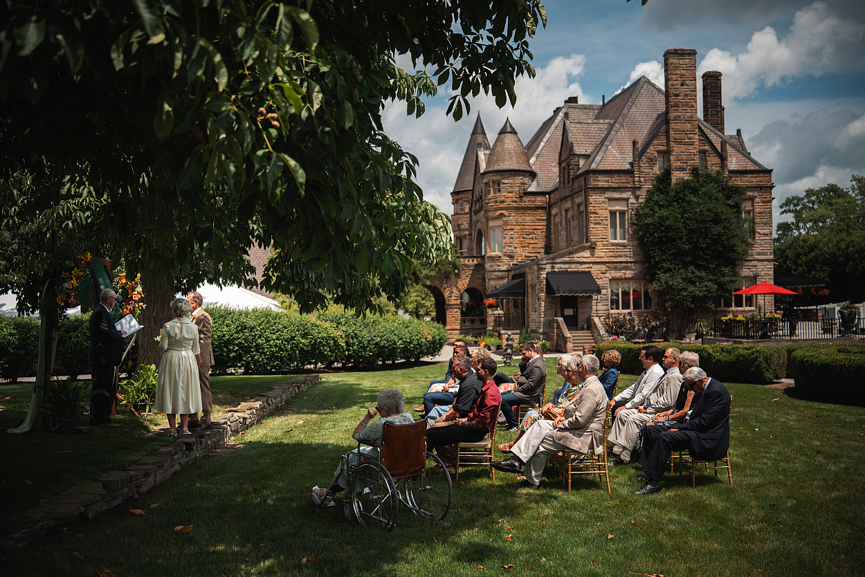 Candid couple portrait from a Buhl Mansion wedding