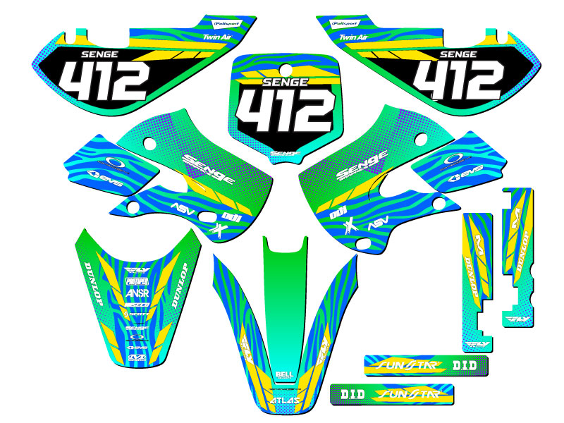 2002 2003 2004 2005 2006 2007 2008 2009 KLX 110 GRAPHICS KAWASAKI KLX110 DECO