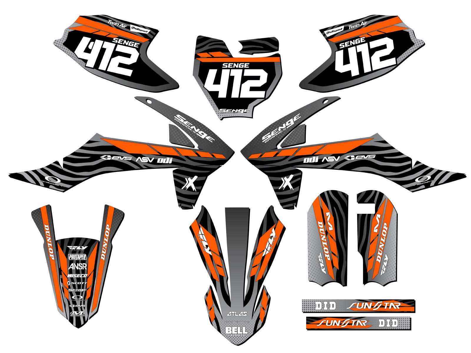 2016 2017 2018 FITS KTM SX 50 GRAPHICS KIT SX50 50SX PRO SR JR DECALS