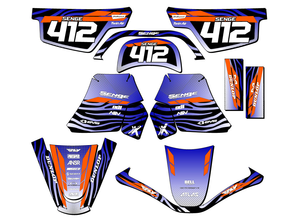 PW 50 1990 2018 GRAPHICS KIT YAMAHA PW50 09 08 07 DECO DECALS