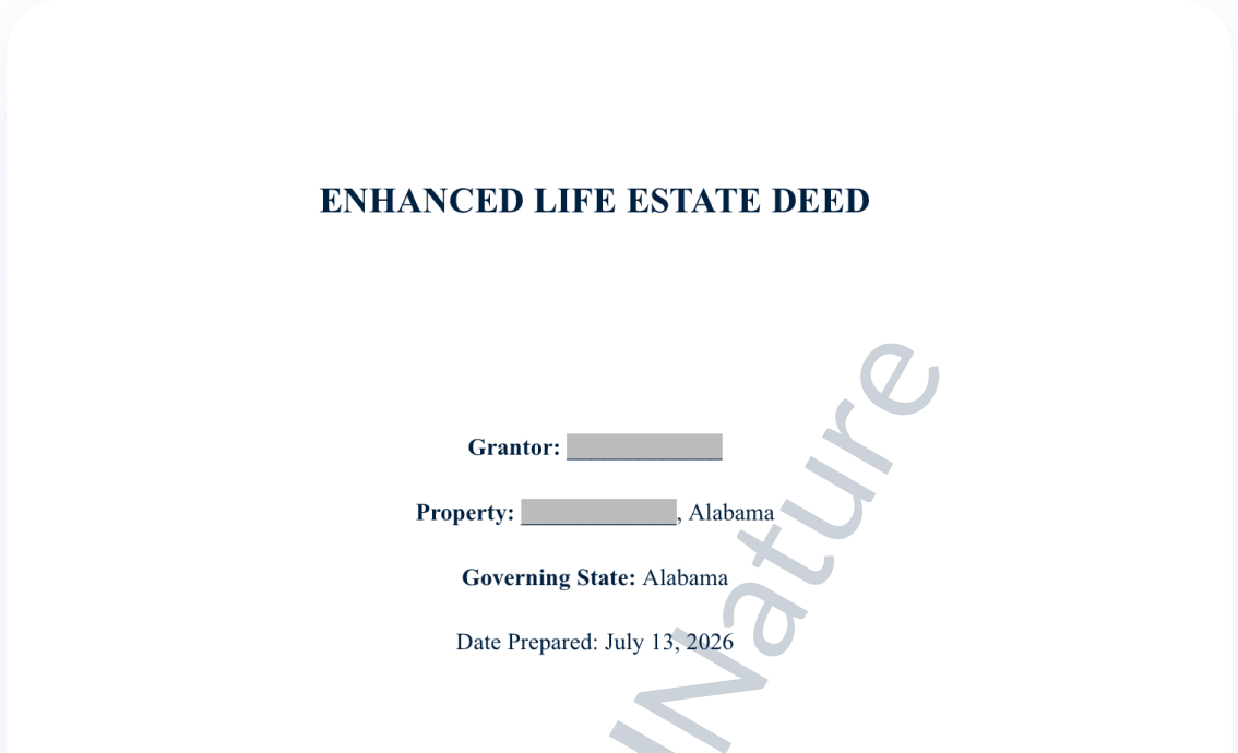 Create your Lady Bird deed