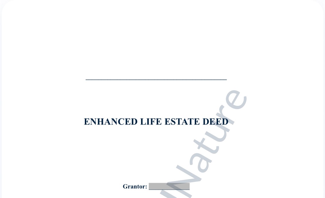 Lady Bird Deed document preview